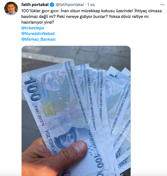 Fatih Portakal yeni basılmış paraları paylaştı sordu: Döviz yeni ralliye mi hazırlanıyor?